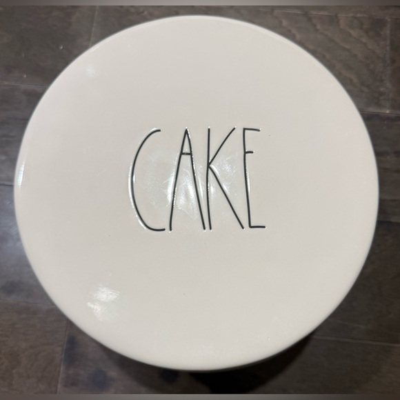 Rae Dunn 12" White “Cake” Pedestal Cake Stand Artisan Collection By Magenta New - Picture 2 of 4